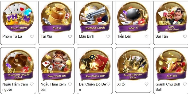 Game bài hội tụ nhiều siêu phẩm tại nhà cái NEW88